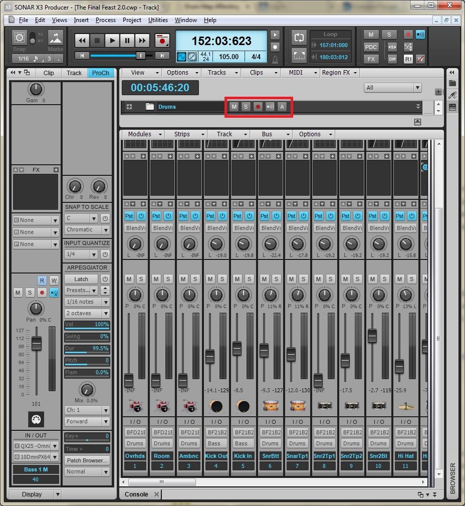 Drum Map Affecting Track Solo? Cakewalk Forums